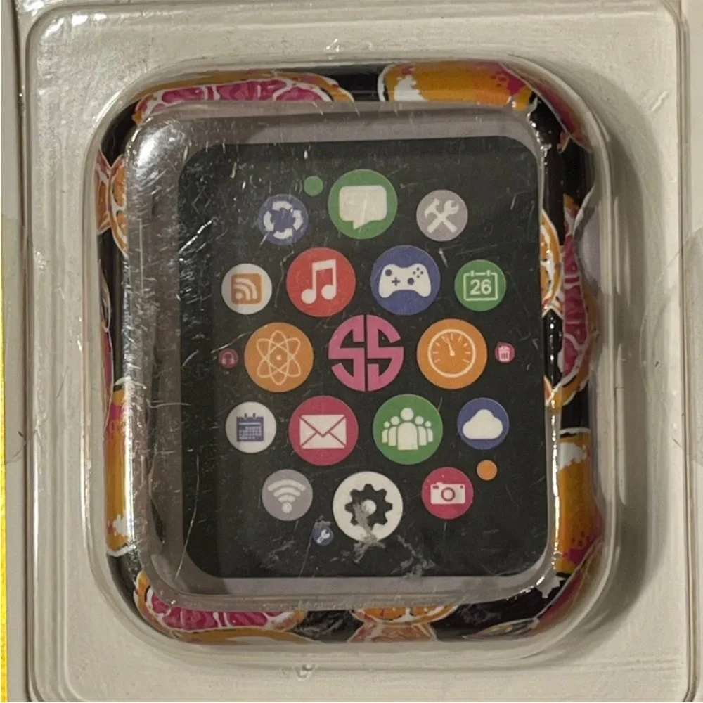 NEW 38MM Apple Watch bumper from Simply Southern, Pattern: ZEST (citrus)